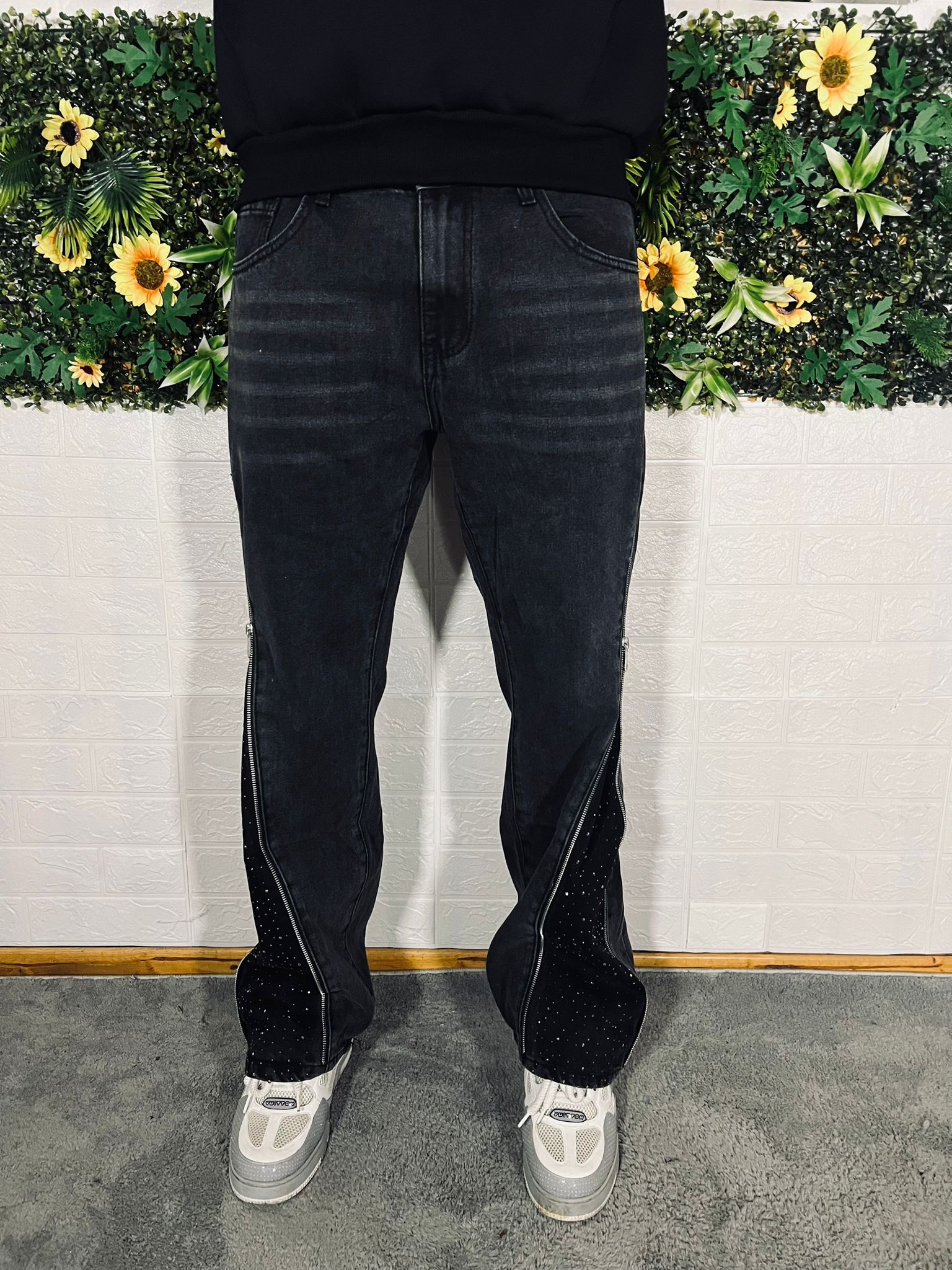 Pantalone Royal Flare con strass