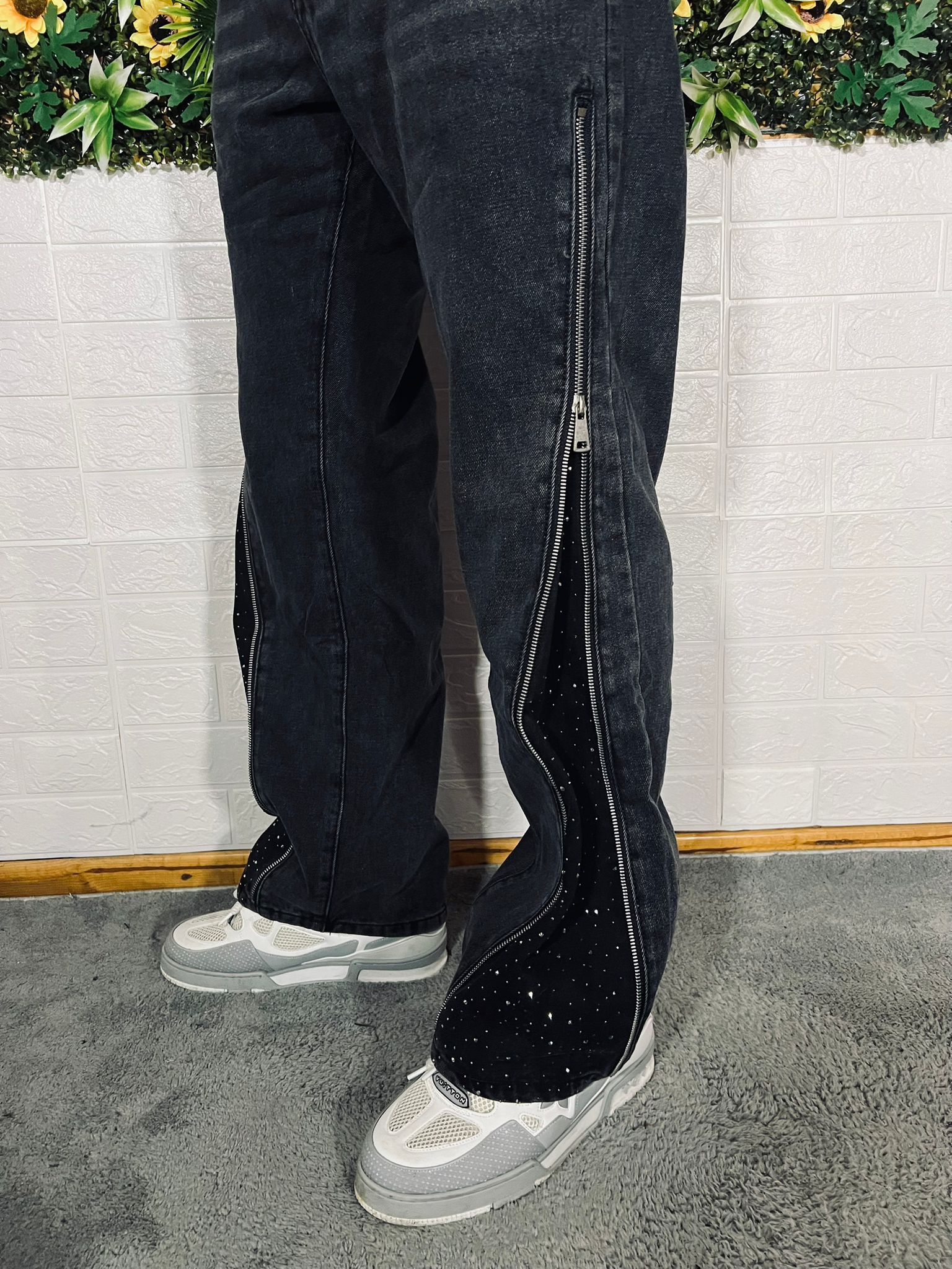 Pantalone Royal Flare con strass